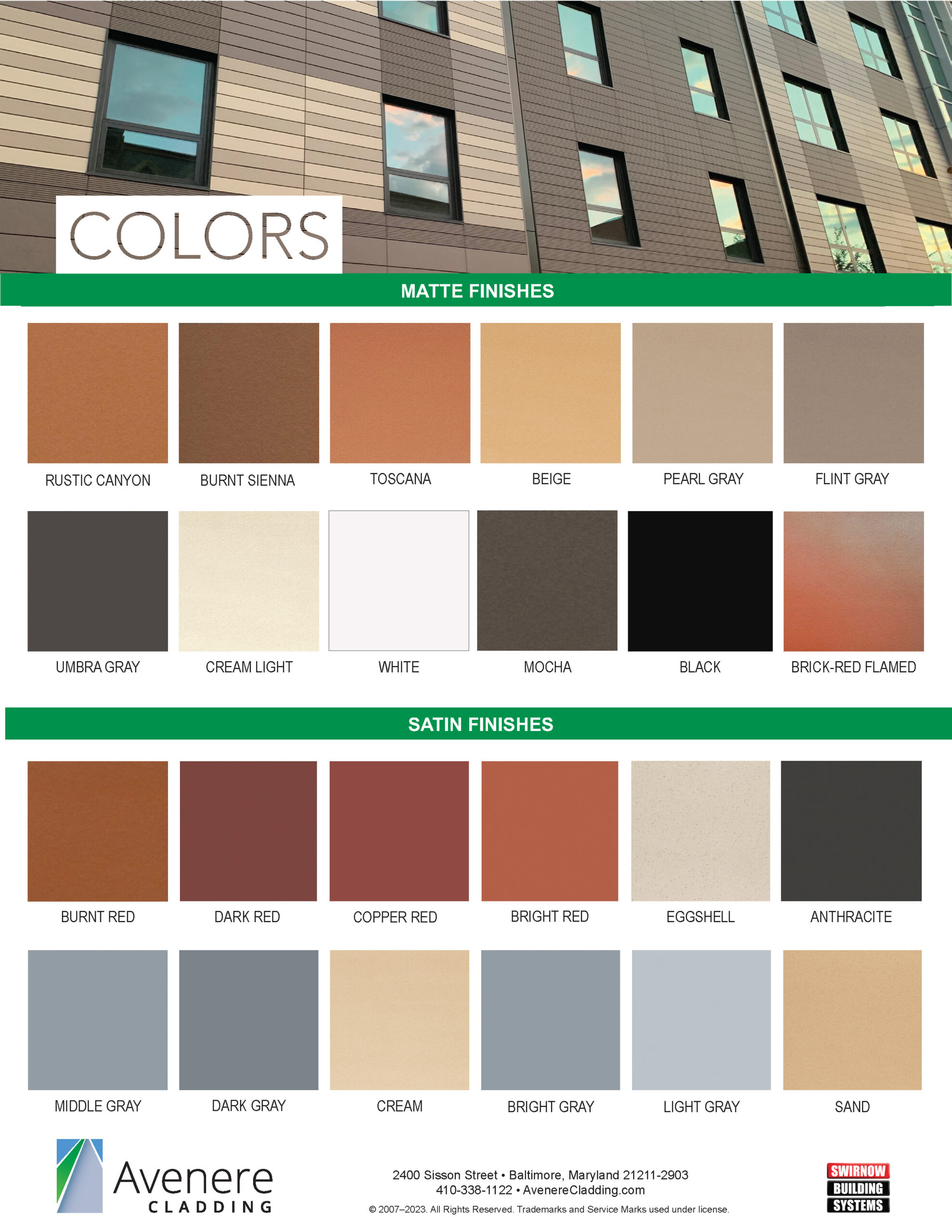 Downloads - Avenere Cladding LLC
